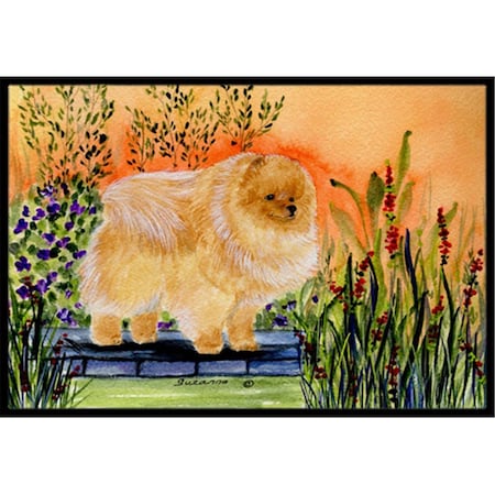 Carolines Treasures 18 x 27 in. Pomeranian Indoor Outdoor Doormat CA78829